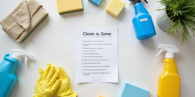 居家清潔檢核表分區示意圖